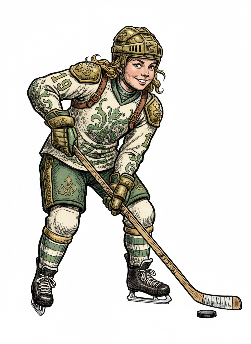 Mary the Skating Star - Victorian Illustration
