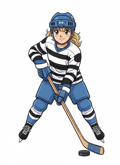 Mary's Hockey Adventure 🏒 - Classic Anime