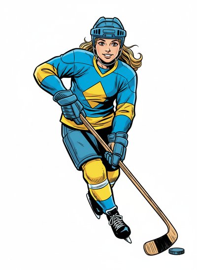 Mary's Hockey Adventure 🏒 - Comic Book