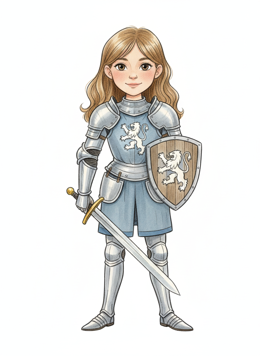 Mary the Brave Knight - Gentle Pencil