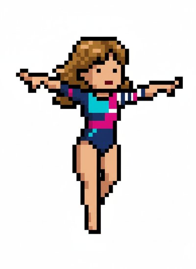 Gymnast Mary Magic ✨ - Pixel Art