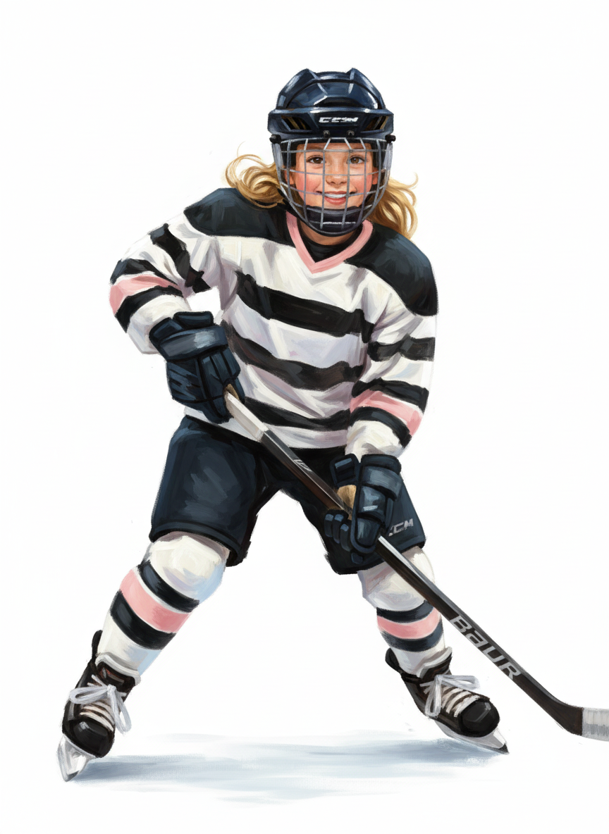 Mary the Skating Star - Impressionist Painting