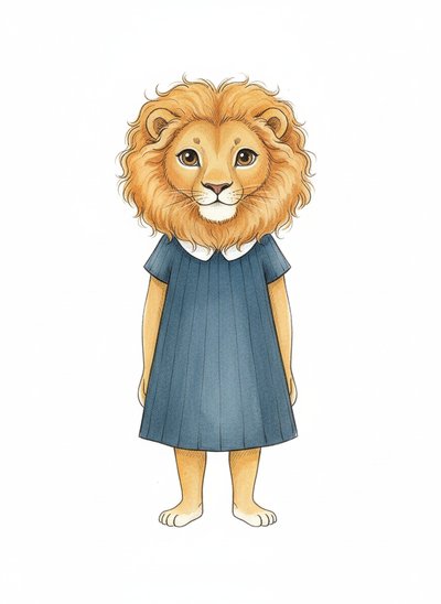Mary Roars as a Lion 🦁 - Gentle Pencil