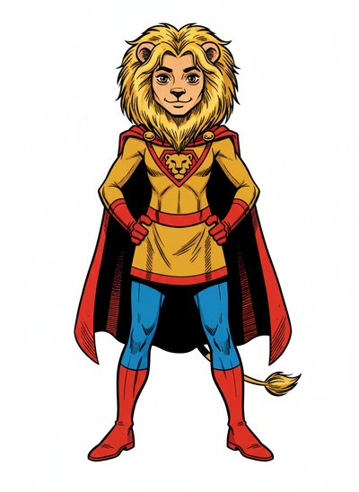 Mary Roars as a Lion 🦁 - Comic Book