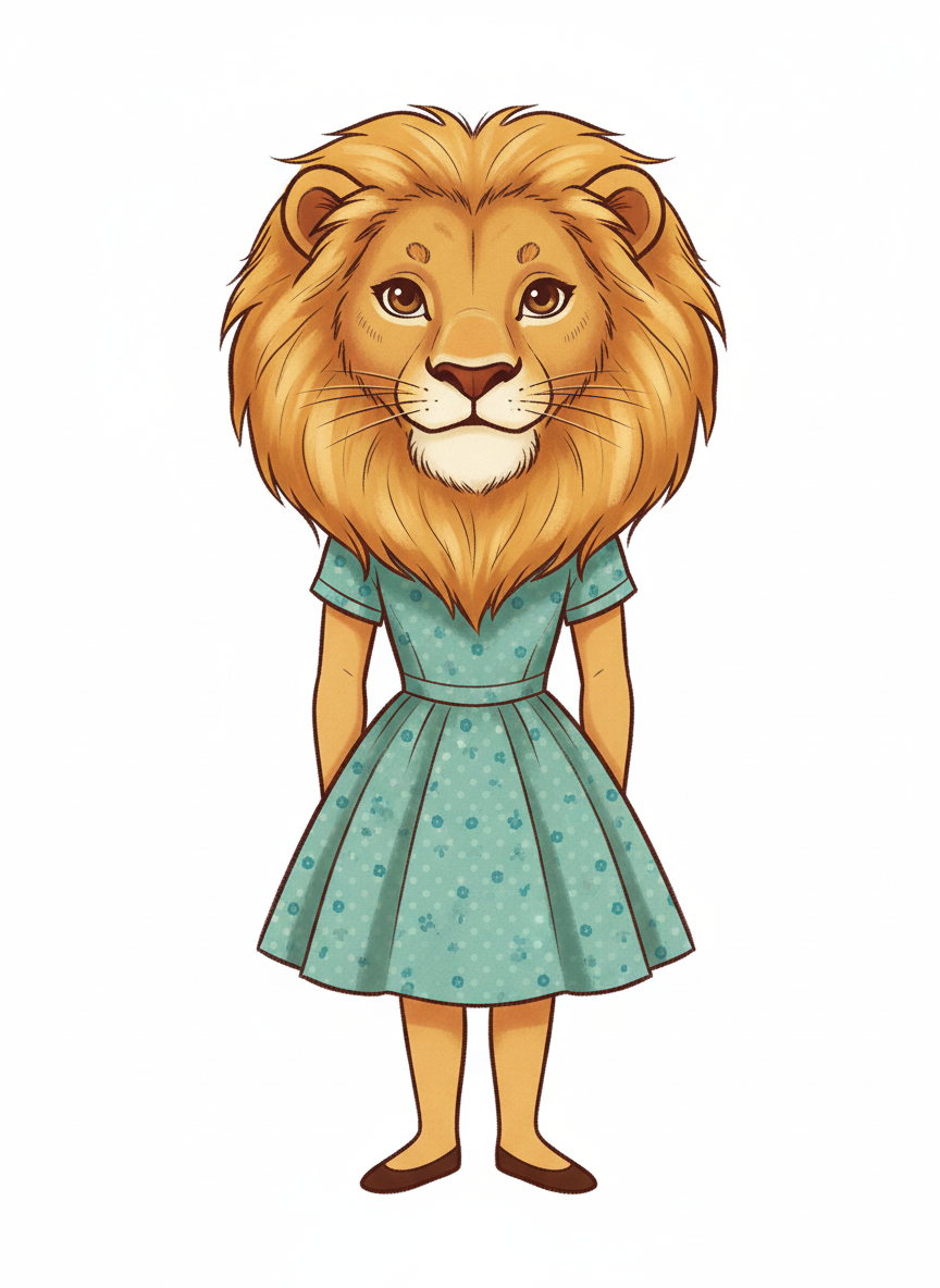 Lionheart Mary - Vintage Storybook