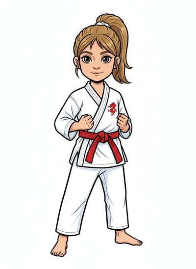 Mary's Martial Arts Adventure 😊 - Classic Coloring Book