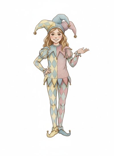 Mary's Jester Journey 🎭 - Gentle Pencil