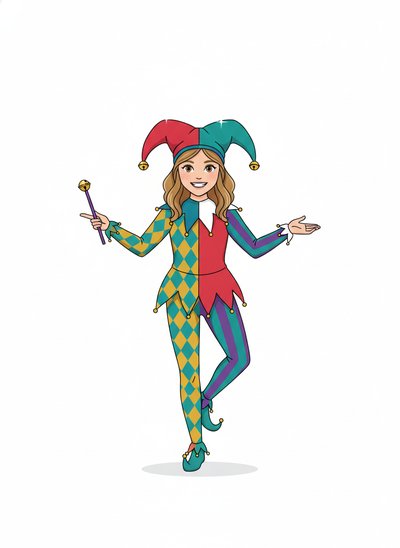Mary's Jester Journey 🎭 - Minimalist