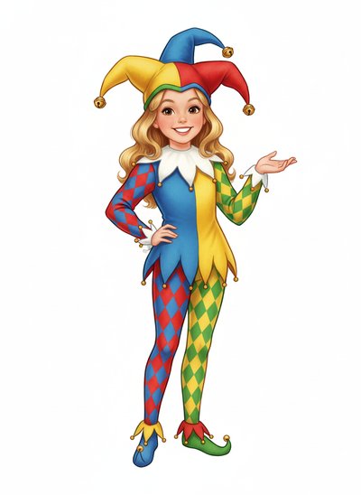 Mary's Jester Journey 🎭 - Vintage Storybook