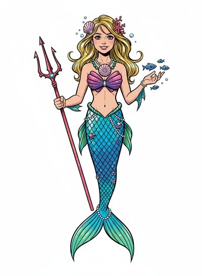 Mary's Magical Mermaid Adventure 🌊 - Comic Book