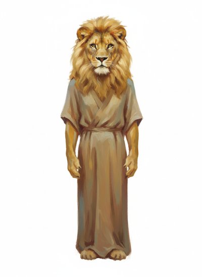 Mary Roars as a Lion 🦁 - Impressionist Painting