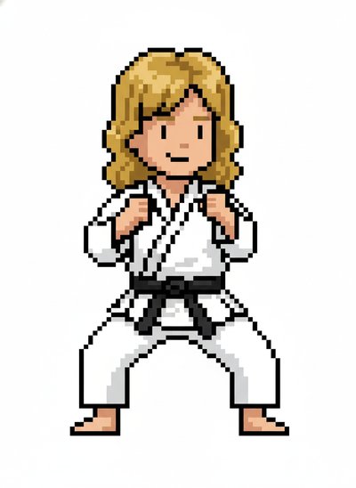 Mary's Martial Arts Adventure 😊 - Pixel Art