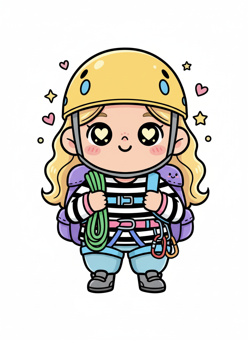 Mary the Mountain Climber - Kawaii Cute