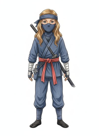 Mary's Ninja Adventure 🥷 - Gentle Pencil