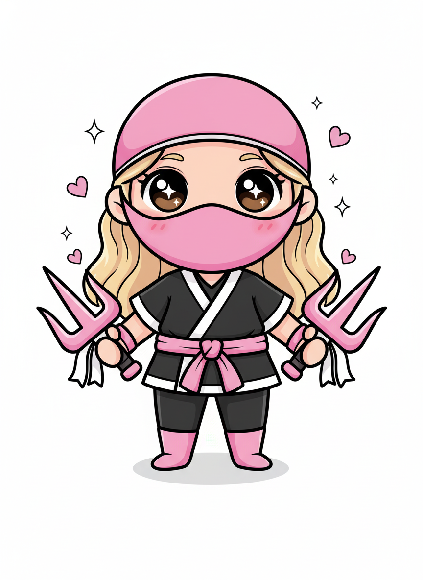 Mary the Ninja Warrior - Kawaii Cute