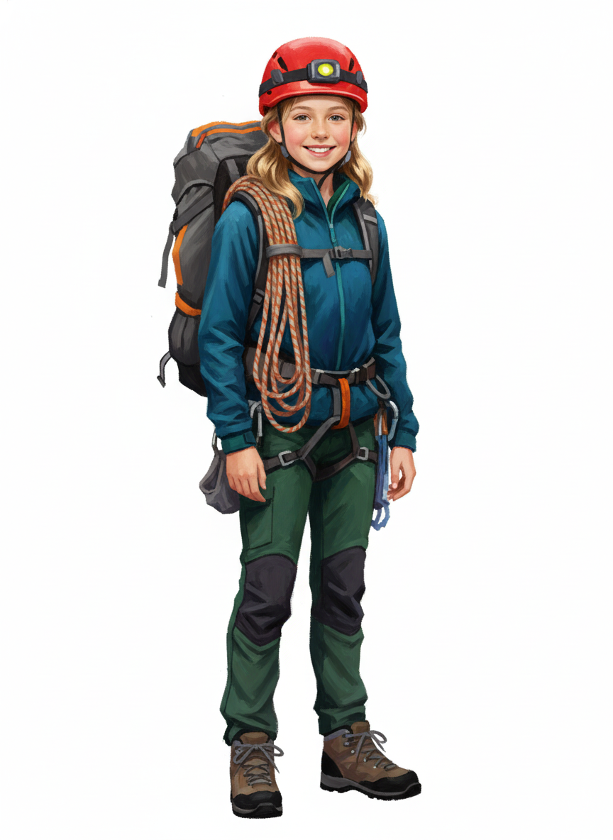 Mary the Mountain Climber - Impressionist Painting