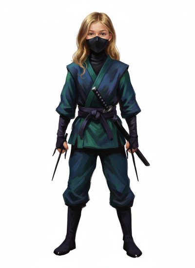 Mary's Ninja Adventure 🥷 - Impressionist Painting