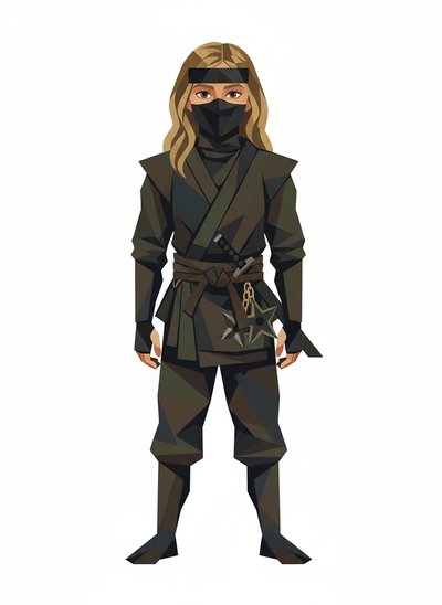 Mary's Ninja Adventure 🥷 - Cubist Painting