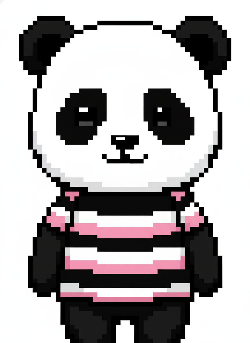 Panda Mary - Pixel Art