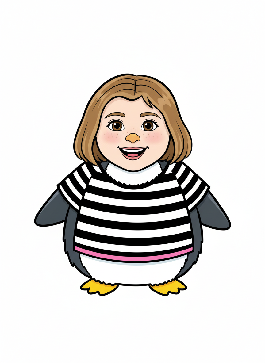 Penguin Mary - Classic Coloring Book