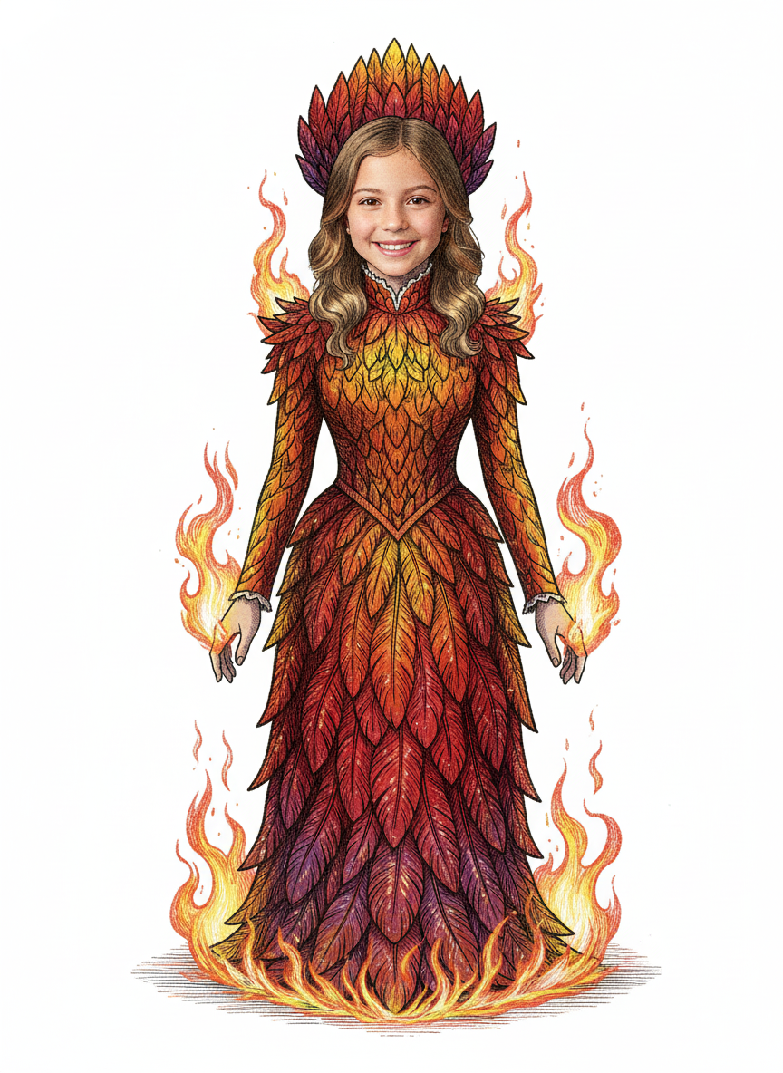 Phoenix Mary - Victorian Illustration