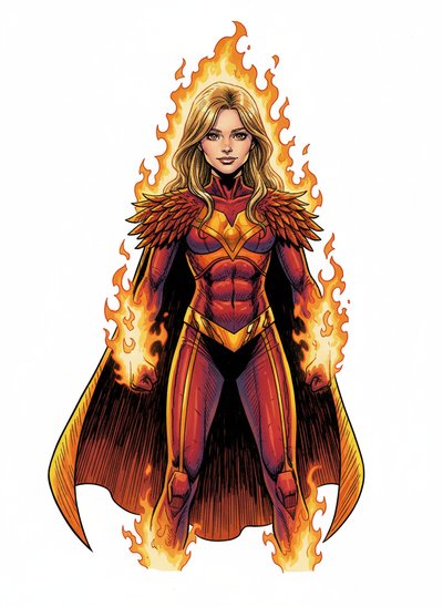 Mary's Fiery Transformation 🔥 - Comic Book
