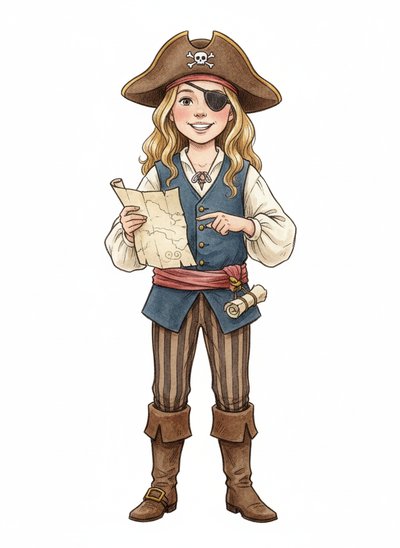 Mary's Pirate Adventure 🌊 - Gentle Pencil