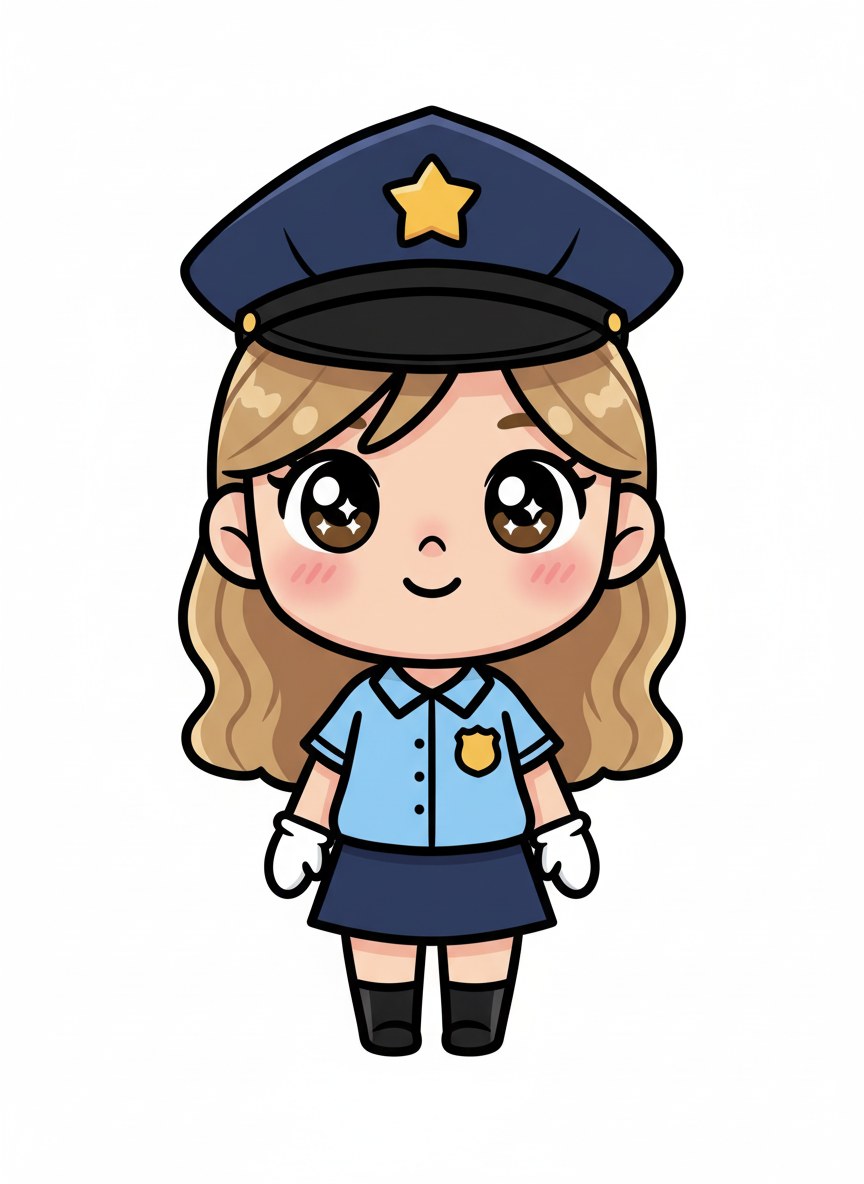 Officer Mary - Kawaii Cute