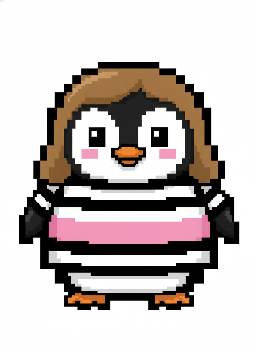Penguin Mary - Pixel Art