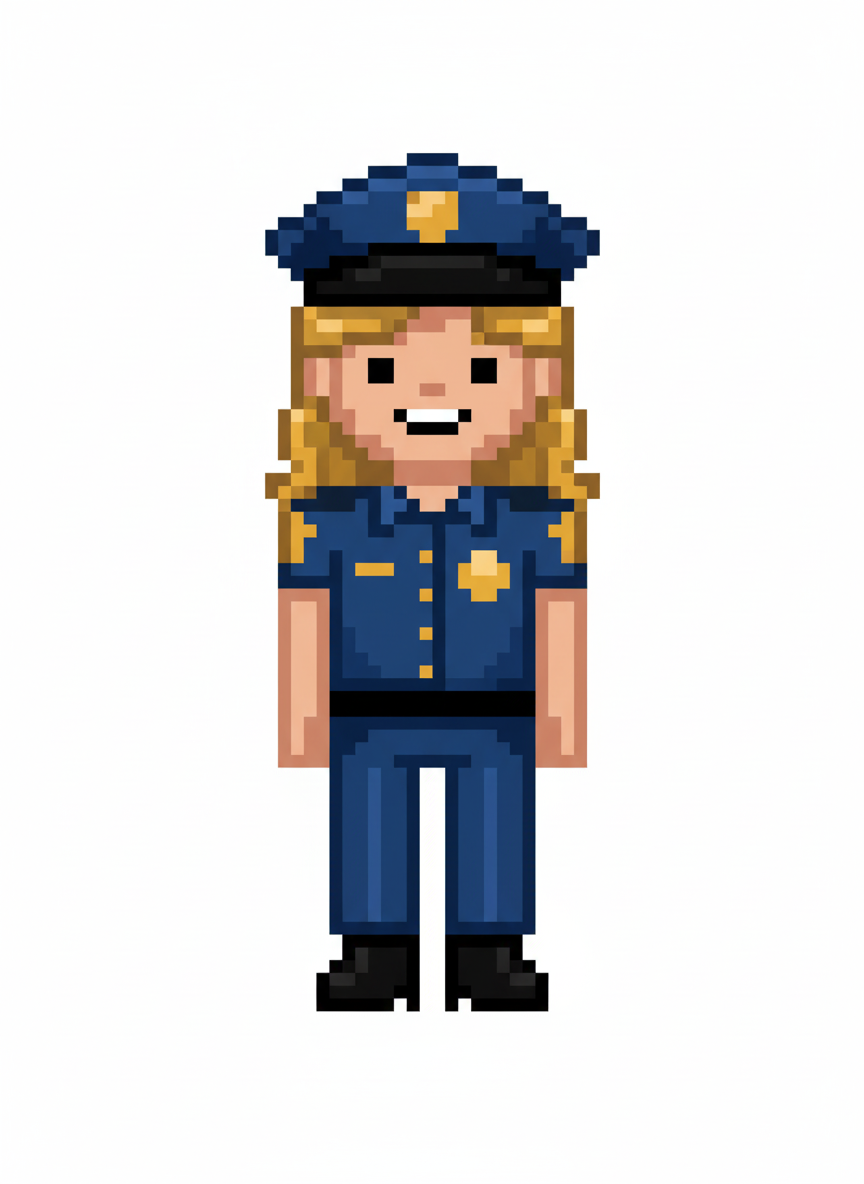 Officer Mary - Pixel Art