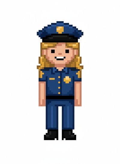 Mary's Police Adventures 🚓 - Pixel Art
