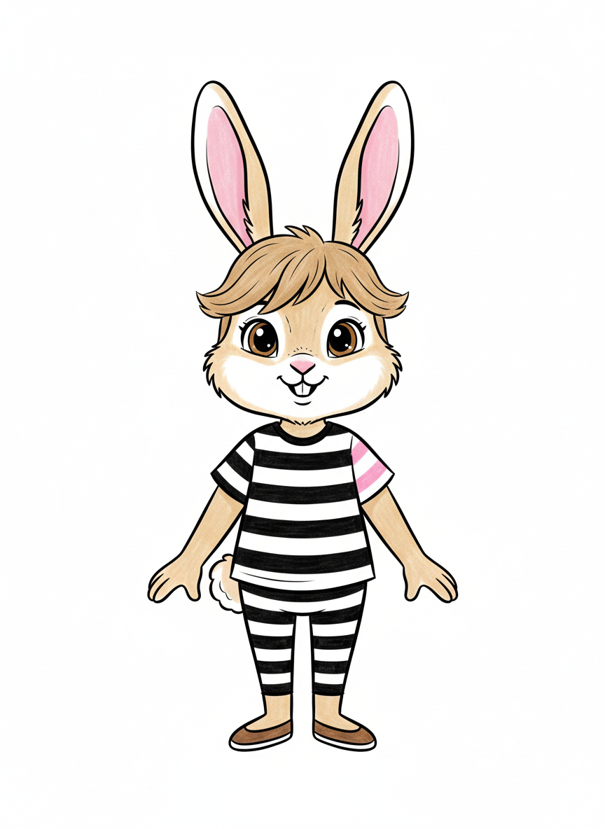 Mary the Rabbit - Classic Coloring Book