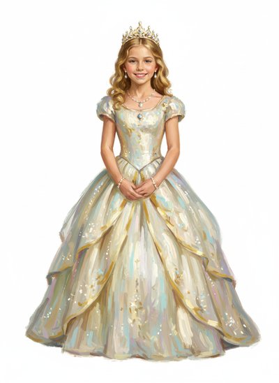 Mary's Royal Adventure 👑 - Impressionist Painting