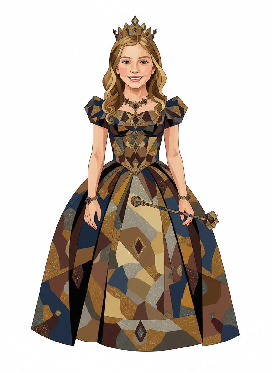 Princess Mary - Cubist Painting