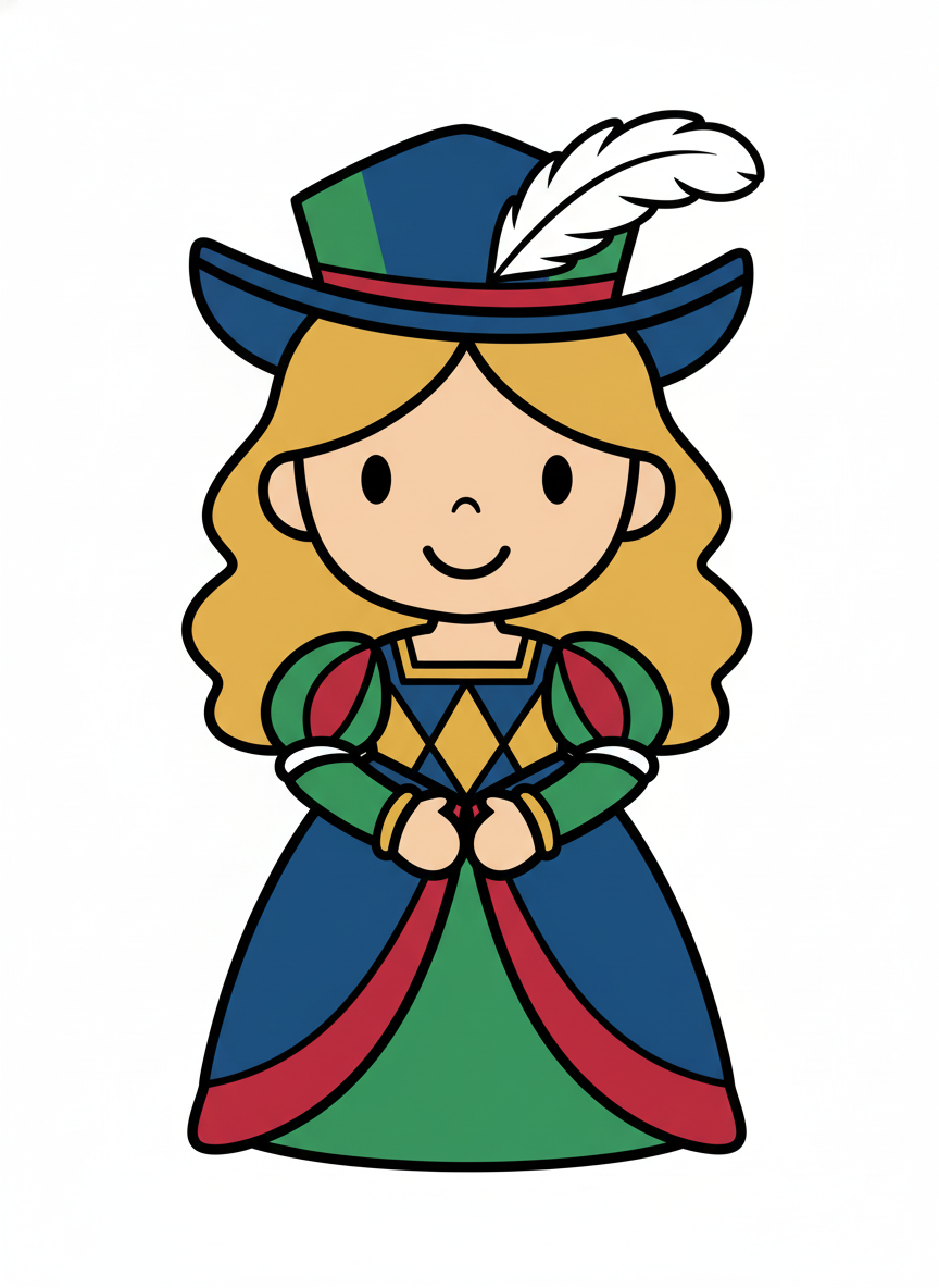 Mary of the Renaissance - Preschool Simple