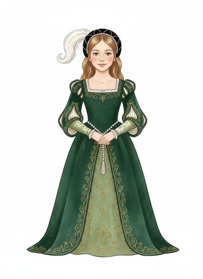 Mary's Royal Renaissance 🎨 - Gentle Pencil