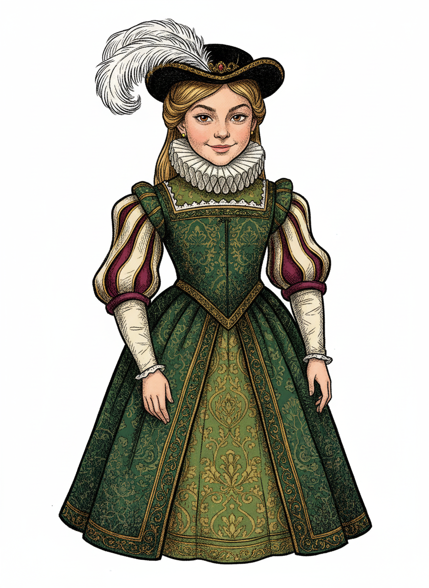 Mary of the Renaissance - Victorian Illustration