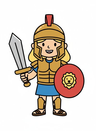Mary's Gladiator Adventure 🌟 - Preschool Simple