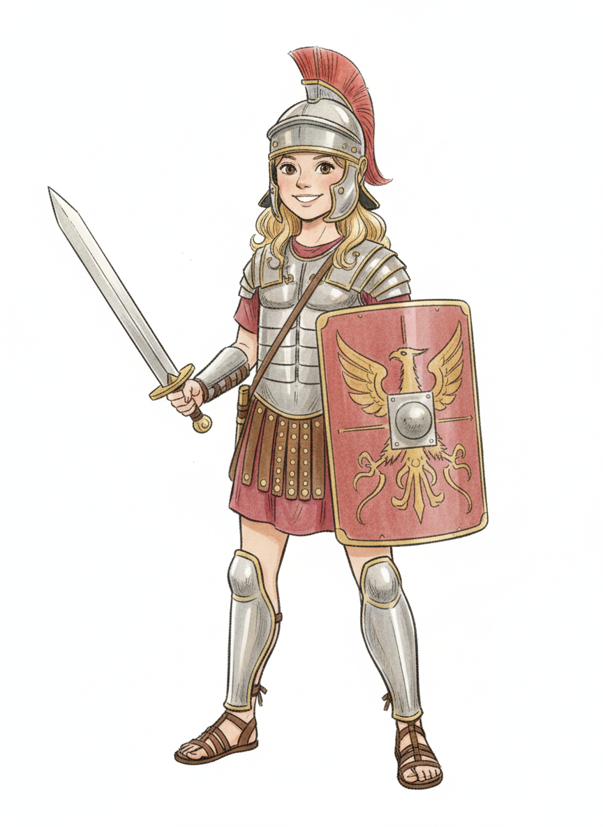 Gladiator Mary - Gentle Pencil