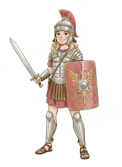 Mary's Gladiator Adventure 🌟 - Gentle Pencil