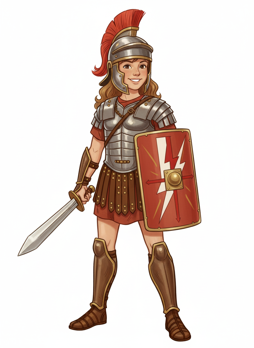 Gladiator Mary - Vintage Storybook