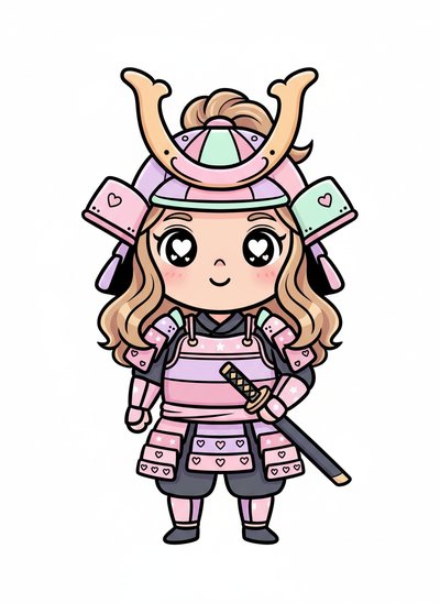 Mary's Samurai Adventure 🎴 - Kawaii Cute