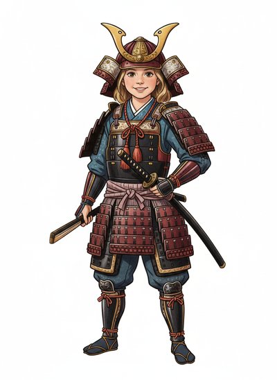 Mary's Samurai Adventure 🎴 - Vintage Storybook