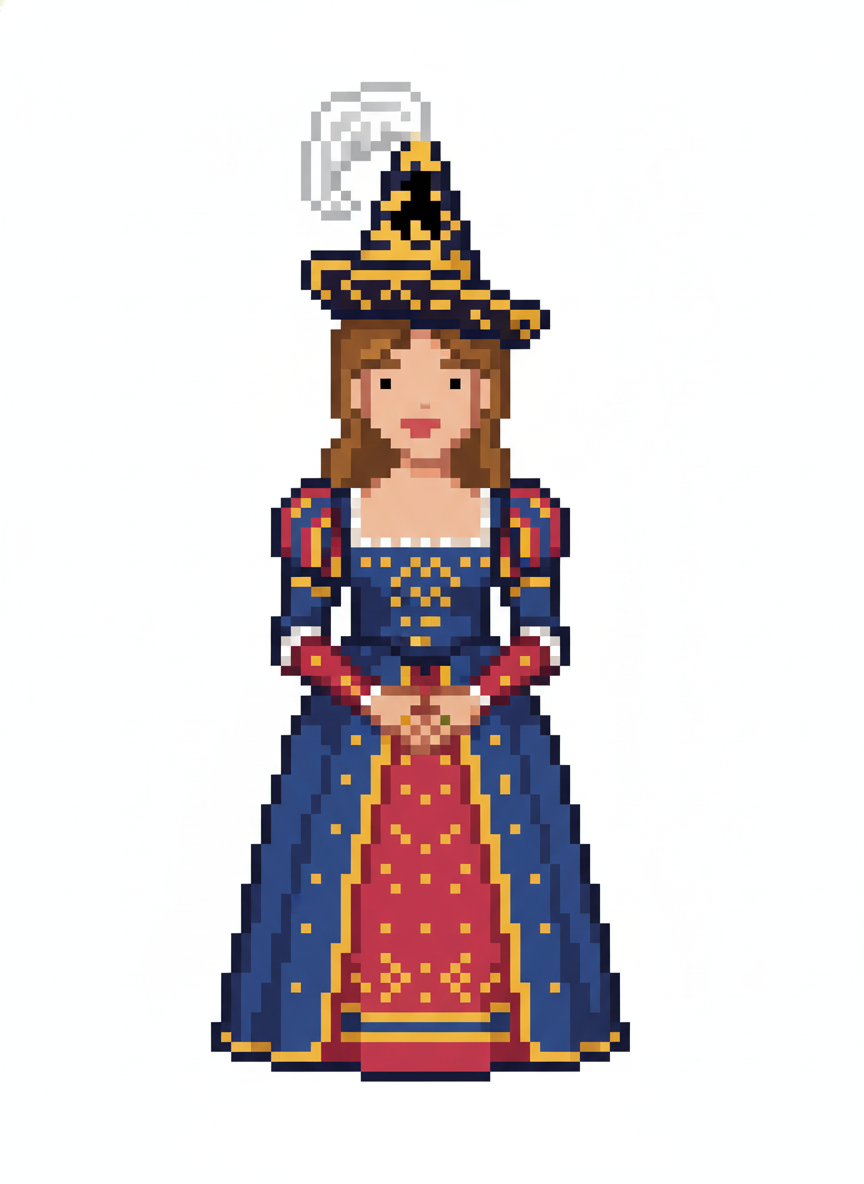 Mary of the Renaissance - Pixel Art