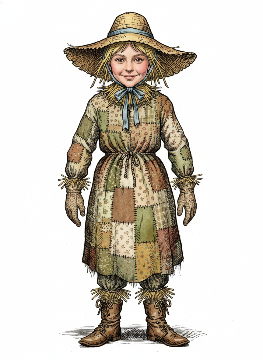 Scarecrow Mary - Victorian Illustration