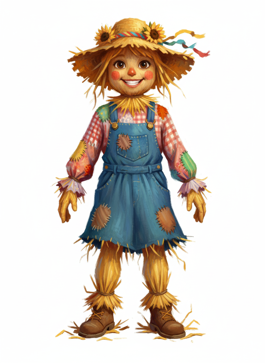 Scarecrow Mary - Impressionist Painting