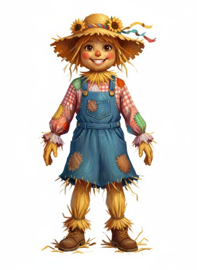 Mary's Scarecrow Adventure 🌾 - Impressionist Painting