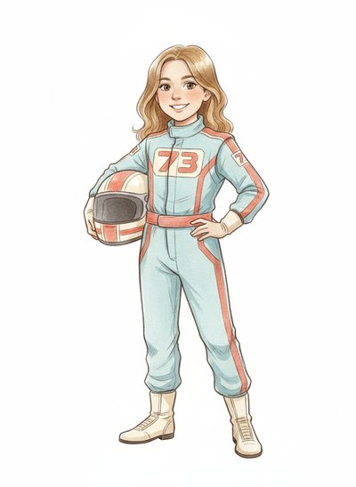 Mary's Racing Adventure 🚗 - Gentle Pencil