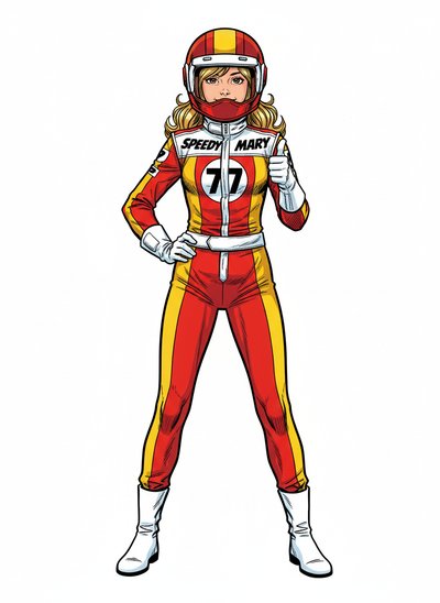 Mary's Racing Adventure 🚗 - Comic Book