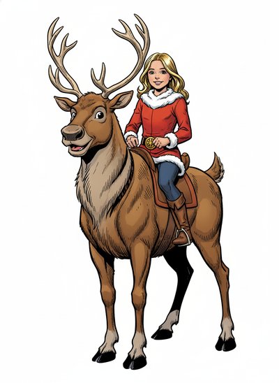 Mary's Reindeer Adventure 🦌 - Comic Book